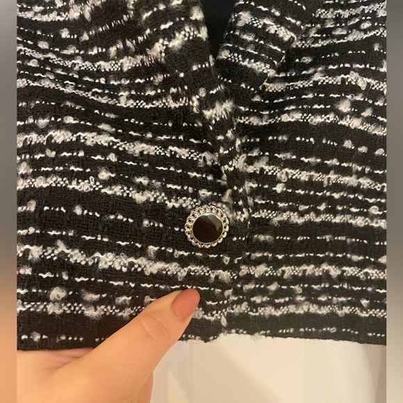 NWOT Bagatelle Old Money Bouclé Crop Blazer - Picture 3 of 7